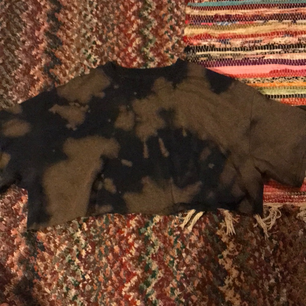 Homemade tie dye crop top